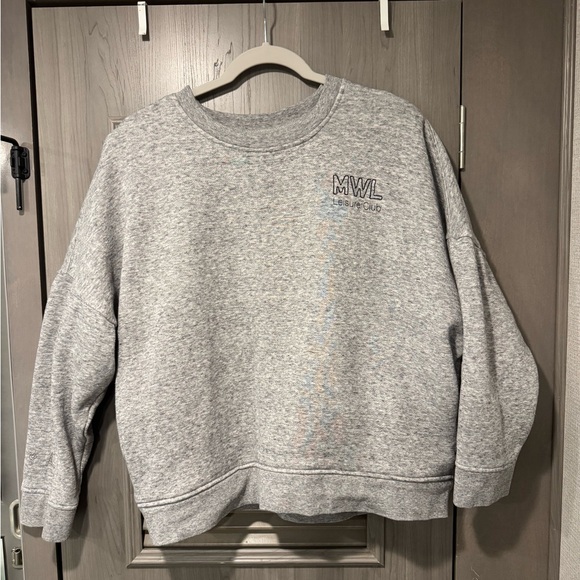 Madewell Heather Gray Crew Neck Sweatshirt - Picture 11 of 12